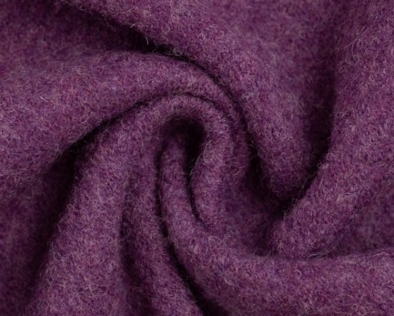 gekochte Wolle - Wollstoff - Walk - Naomi - lila-beere - melliert - 646